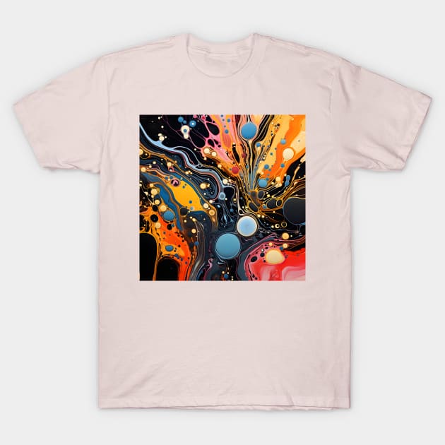 Vibrant Euphoria Abstract Canvas T-Shirt by AbstractGuy